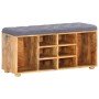 Banco de recibidor madera maciza de mango 100x35x47 cm en Bancos para recibidores y almacenamiento | Comprar online en Foro24