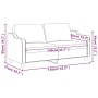 2-Sitzer-Sofa aus hellgrauem Stoff, 140 cm von , Sofas - Ref: Foro24-359359, Preis: 226,66 €, Rabatt: %