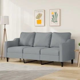 3-seater sofa in light gray fabric 180 cm by , Sofas - Ref: Foro24-359367, Price: 267,28 €, Discount: %