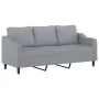 3-seater sofa in light gray fabric 180 cm by , Sofas - Ref: Foro24-359367, Price: 267,28 €, Discount: %
