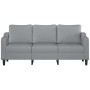 3-seater sofa in light gray fabric 180 cm by , Sofas - Ref: Foro24-359367, Price: 250,47 €, Discount: %