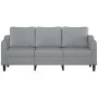3-seater sofa in light gray fabric 180 cm by , Sofas - Ref: Foro24-359367, Price: 267,28 €, Discount: %