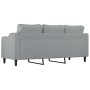 3-seater sofa in light gray fabric 180 cm by , Sofas - Ref: Foro24-359367, Price: 250,47 €, Discount: %