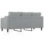 3-seater sofa in light gray fabric 180 cm by , Sofas - Ref: Foro24-359367, Price: 267,28 €, Discount: %