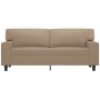 2-seater sofa in cappuccino-colored synthetic leather 140 cm by , Sofas - Ref: Foro24-359421, Price: 273,94 €, Discount: %