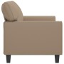 2-seater sofa in cappuccino-colored synthetic leather 140 cm by , Sofas - Ref: Foro24-359421, Price: 273,94 €, Discount: %