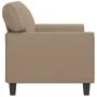 Sofá de 2 plazas de cuero sintético color capuchino 140 cm de , Sofás - Ref: Foro24-359421, Precio: 264,95 €, Descuento: %