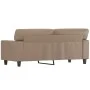 Sofá de 2 plazas de cuero sintético color capuchino 140 cm de , Sofás - Ref: Foro24-359421, Precio: 264,95 €, Descuento: %