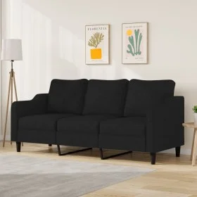 3-seater black fabric sofa 180 cm by , Sofas - Ref: Foro24-359371, Price: 262,78 €, Discount: %