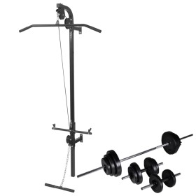 Máquina de musculación de pared con pesas y mancuernas 30,5 kg