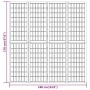 Biombo plegable con 4 paneles estilo japonés 160x170 cm de , Divisores de ambientes - Ref: Foro24-352084, Precio: 196,18 €, D...
