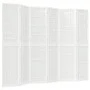 Folding screen with 6 panels white Japanese style 240x170 cm by , Room dividers - Ref: Foro24-352090, Price: 238,06 €, Discou...