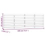Wandbett-Kopfteil aus massivem Kiefernholz, 186 x 3 x 63 cm von , Kopf- und Fußteile - Ref: Foro24-824753, Preis: 71,83 €, Ra...