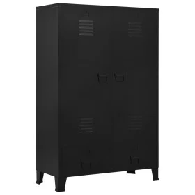Industrieller schwarzer Stahlschrank 90x40x140 cm von , Kleiderschränke - Ref: Foro24-145357, Preis: 386,73 €, Rabatt: %