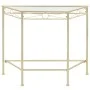 Mesa auxiliar de estilo vintage metal 87x34x73 cm dorada de vidaXL, Mesas auxiliares - Ref: Foro24-245934, Precio: 78,95 €, D...