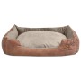Cama para perro con cojín PU cuero artificial talla L beige de , Camas para perros - Ref: Foro24-170427, Precio: 49,05 €, Des...