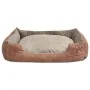 Dog bed with PU artificial leather cushion size L beige by , Beds for dogs - Ref: Foro24-170427, Price: 48,06 €, Discount: %