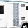 Cortina mosquitera blanco y gris chenilla 56x200 cm de , Mosquiteras para ventanas - Ref: Foro24-315132, Precio: 41,56 €, Des...