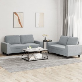 2-piece sofa set light gray fabric by , Sofas - Ref: Foro24-3201882, Price: 508,89 €, Discount: %