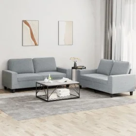 2-piece sofa set light gray fabric by , Sofas - Ref: Foro24-3201882, Price: 500,08 €, Discount: %