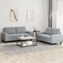 2-piece sofa set light gray fabric by , Sofas - Ref: Foro24-3201882, Price: 508,89 €, Discount: %