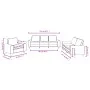 3-piece sofa set in cream fabric by , Sofas - Ref: Foro24-3201868, Price: 734,93 €, Discount: %