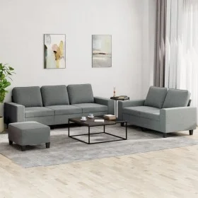 3-piece sofa set dark gray fabric by , Sofas - Ref: Foro24-3201907, Price: 554,41 €, Discount: %
