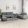 3-teilige Sofagarnitur aus dunkelgrauem Stoff von , Sofas - Ref: Foro24-3201907, Preis: 592,74 €, Rabatt: %