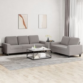2-piece sofa set taupe gray fabric by , Sofas - Ref: Foro24-3201905, Price: 531,64 €, Discount: %
