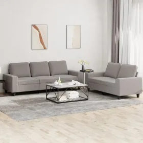 2-piece sofa set taupe gray fabric by , Sofas - Ref: Foro24-3201905, Price: 522,90 €, Discount: %