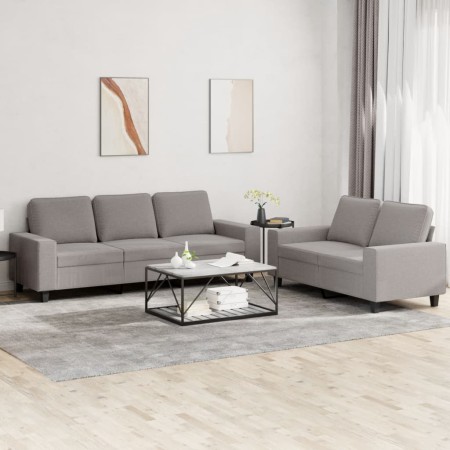2-piece sofa set taupe gray fabric by , Sofas - Ref: Foro24-3201905, Price: 531,64 €, Discount: %