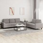 2-piece sofa set taupe gray fabric by , Sofas - Ref: Foro24-3201905, Price: 531,64 €, Discount: %