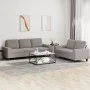 2-piece sofa set taupe gray fabric by , Sofas - Ref: Foro24-3201905, Price: 522,90 €, Discount: %