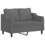 Sofa set with cushions 3 pieces dark gray fabric by , Sofas - Ref: Foro24-3201771, Price: 659,26 €, Discount: %