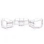 Sofagarnitur mit Kissen 3-teilig aus dunkelgrauem Stoff von , Sofas - Ref: Foro24-3201771, Preis: 624,67 €, Rabatt: %