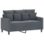 Dark gray velvet 3-piece sofa set with cushions by , Sofas - Ref: Foro24-3201731, Price: 524,12 €, Discount: %
