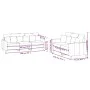 Zweiteilige Sofagarnitur aus braunem Samt mit Kissen von , Sofas - Ref: Foro24-3201727, Preis: 473,70 €, Rabatt: %