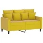 Yellow velvet 2-piece sofa set with cushions by , Sofas - Ref: Foro24-3201706, Price: 379,29 €, Discount: %