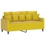 Yellow velvet 2-piece sofa set with cushions by , Sofas - Ref: Foro24-3201706, Price: 379,29 €, Discount: %
