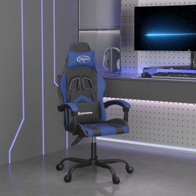 Silla gaming cuero sintético negro y azul en Sillas gaming | Comprar online en Foro24