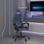 Silla gaming cuero sintético negro y azul en Sillas gaming | Comprar online en Foro24