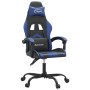 Silla gaming cuero sintético negro y azul en Sillas gaming | Comprar online en Foro24