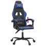 Silla gaming cuero sintético negro y azul en Sillas gaming | Comprar online en Foro24