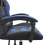 Silla gaming cuero sintético negro y azul en Sillas gaming | Comprar online en Foro24