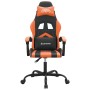 Silla gaming cuero sintético negro y naranja en Sillas gaming | Comprar online en Foro24