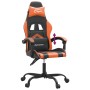 Silla gaming cuero sintético negro y naranja en Sillas gaming | Comprar online en Foro24