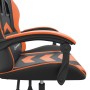 Silla gaming cuero sintético negro y naranja en Sillas gaming | Comprar online en Foro24