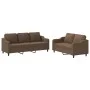 Sofa set with cushions 2 pieces brown fabric by , Sofas - Ref: Foro24-3201837, Price: 511,18 €, Discount: %