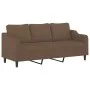 Sofa set with cushions 2 pieces brown fabric by , Sofas - Ref: Foro24-3201837, Price: 511,18 €, Discount: %