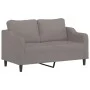 Sofa set with cushions 2 pieces taupe gray fabric by , Sofas - Ref: Foro24-3201809, Price: 408,11 €, Discount: %